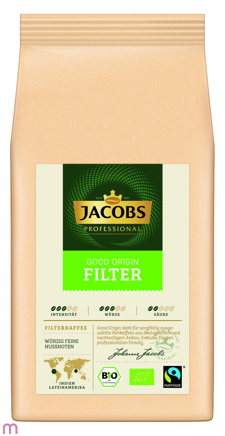 Jacobs Good Origin Filterkaffee gemahlen 6 x 1kg Bio, Fairtrade